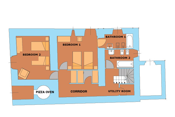 Casa Caterina Ground Floor Plan